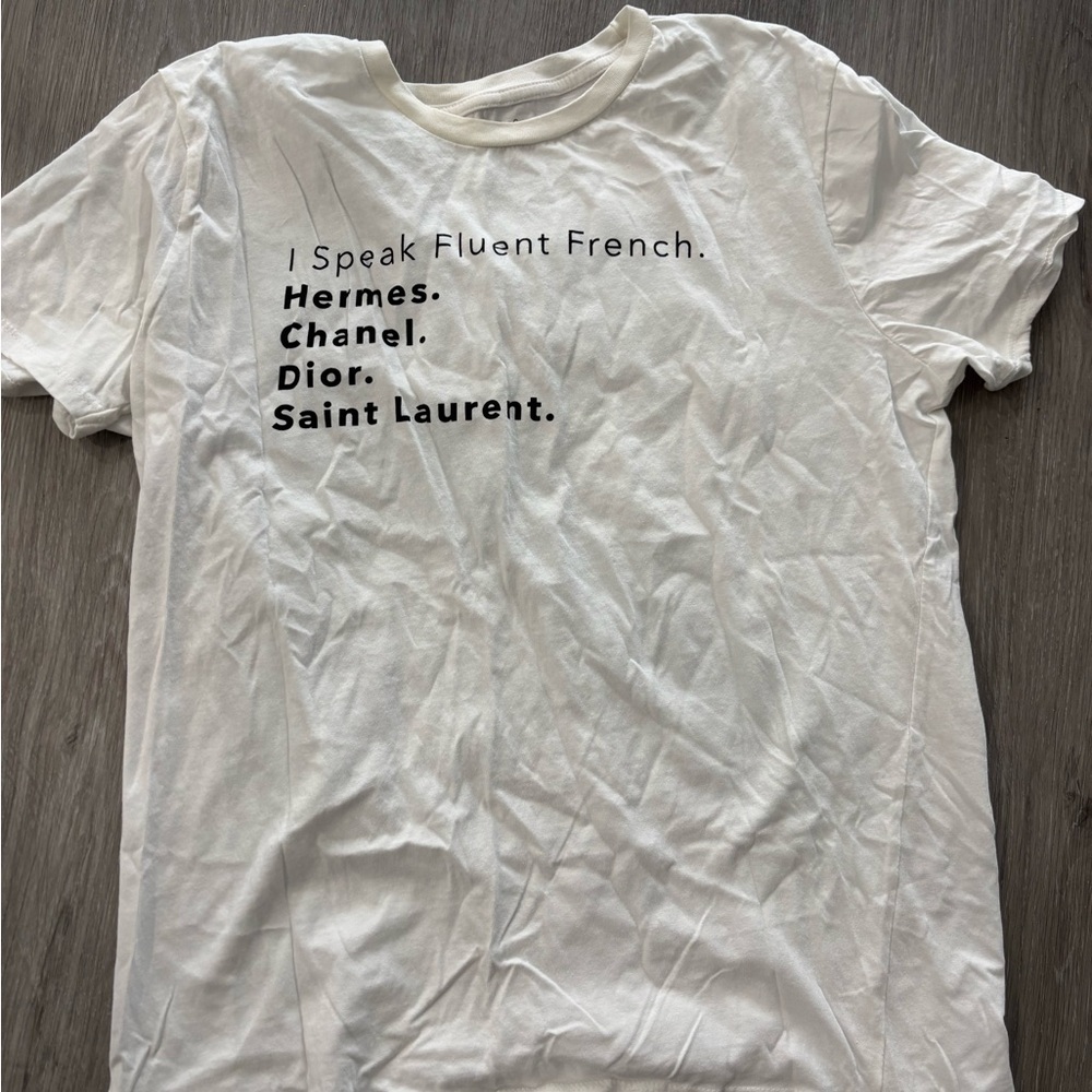 White Graphic Tee (NWOT)
